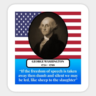 George Washington Quote Sticker